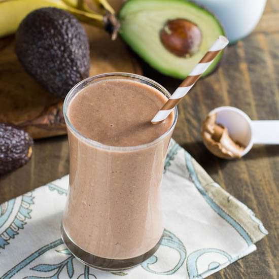 Chocolate Avocado Protein Shake