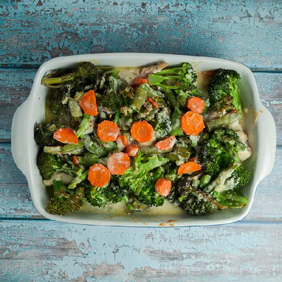 Chicken and Broccoli in White Sauce