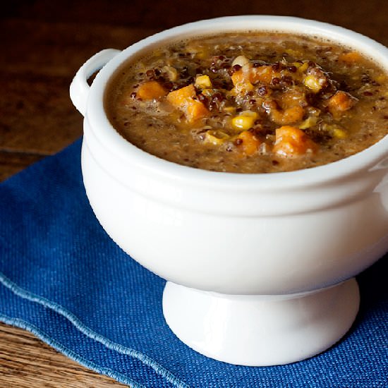 Vegan Quinoa Corn Chowder