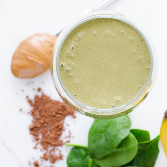Chocolate PB Green Smoothie