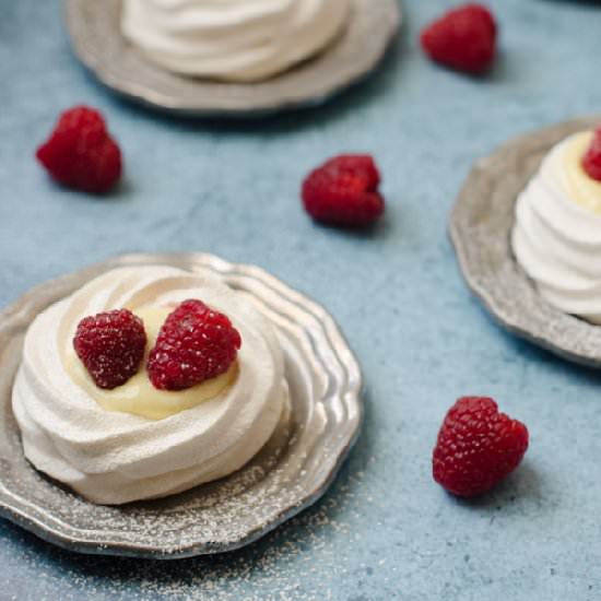 Raspberry Meringues