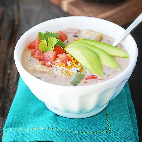 Creamy Chicken Fajita Soup