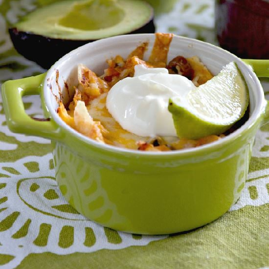 Spicy Chicken Chilaquiles