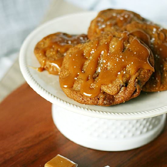 Caramel Chocolate Chip Cookies