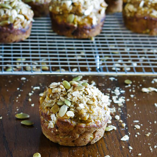 Multi-Grain Pumpkin Muffins