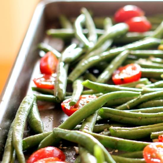 Roasted Garlic Green Beans