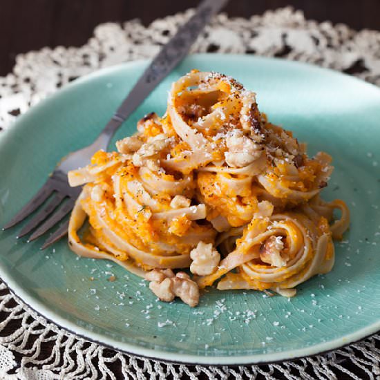 Fettuccine & Roasted Pumpkin Puree