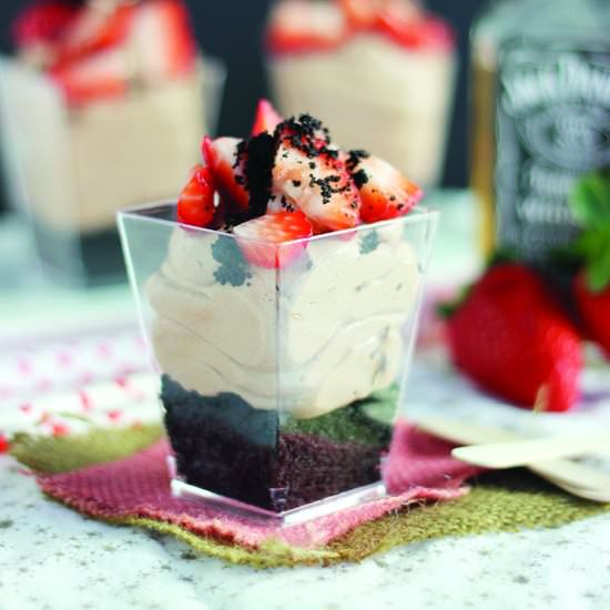 No Bake Spiked Chocolate Parfaits
