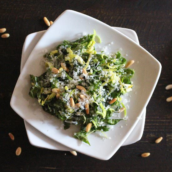 Brussels Sprout & Kale Salad