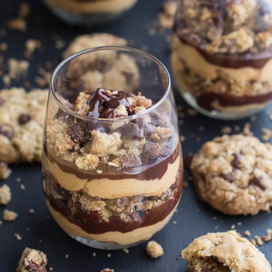 PB Oatmeal Cookie Parfaits
