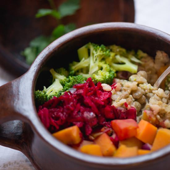 Winter Bowl w/ Pumpkin Seed Sauce