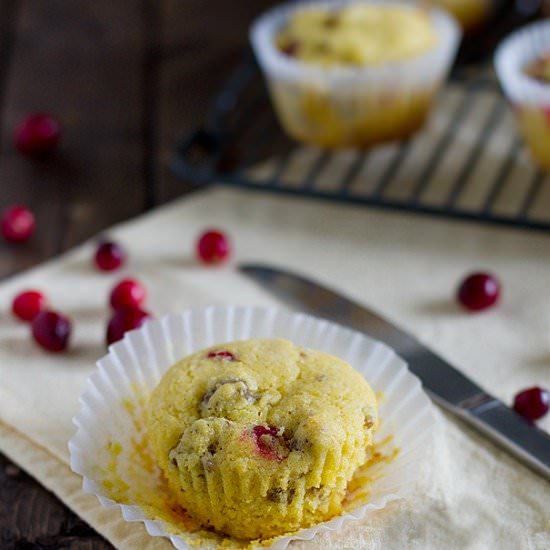 Sausage and Cranberry Corn Muffins