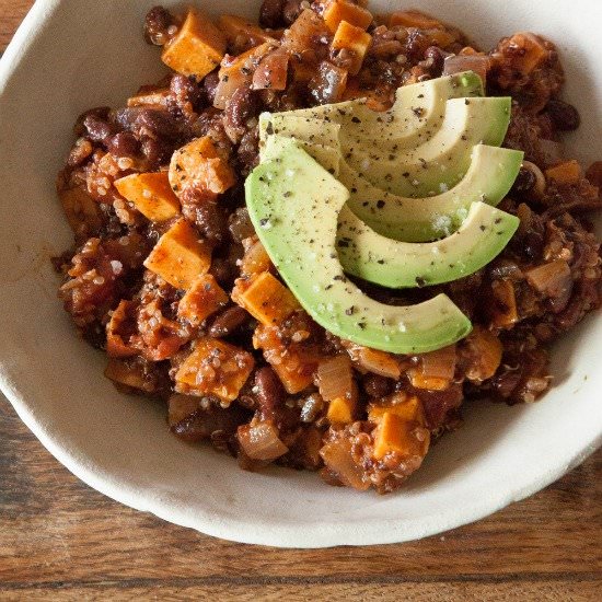 Black Bean Sweet Potato Chili