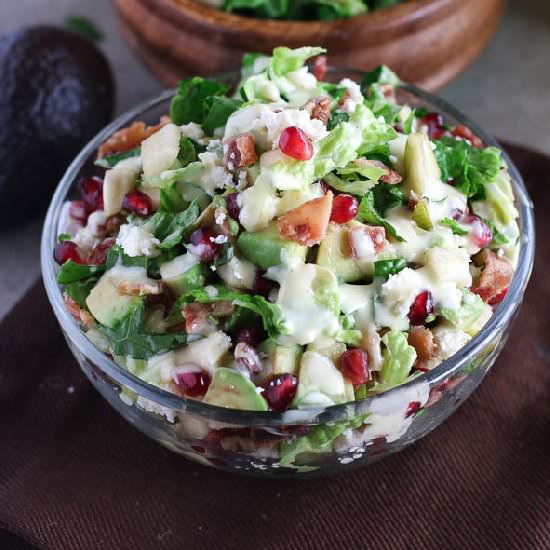 Avocado Pomegranates Pecan Salad