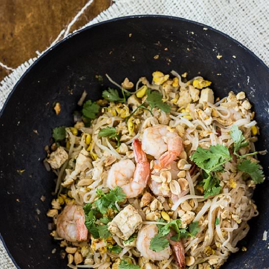 Shrimp and Tofu Pad Thai