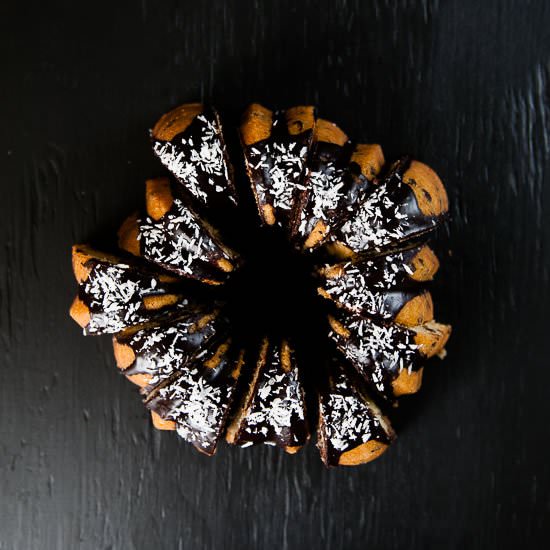 Naughty Cake aka Boozy Coconut-Choc