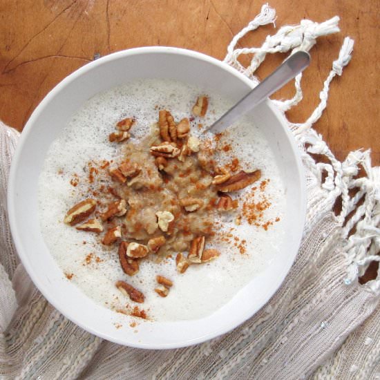 Banana Chai Latte Oatmeal