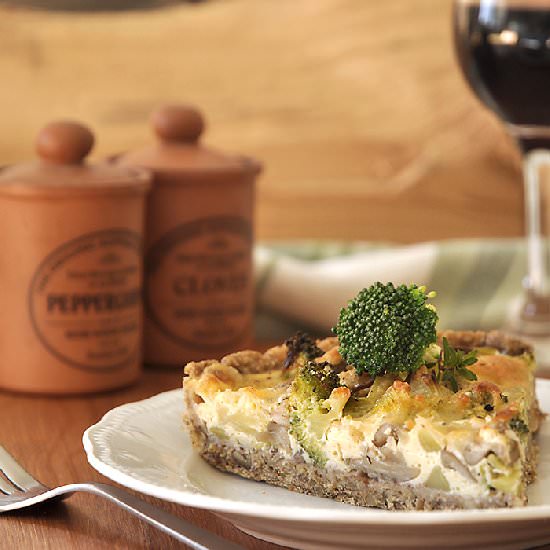 Broccoli & Mushroom Tart