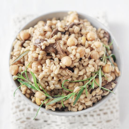 Pearl Barley with Wild Mushrooms