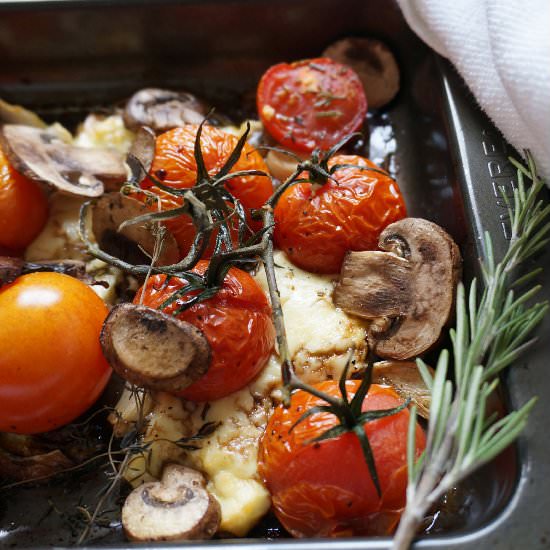 Roasted Medley: Tomatoes and Feta