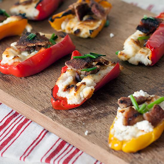 Goat Cheese and Bacon Stuffed