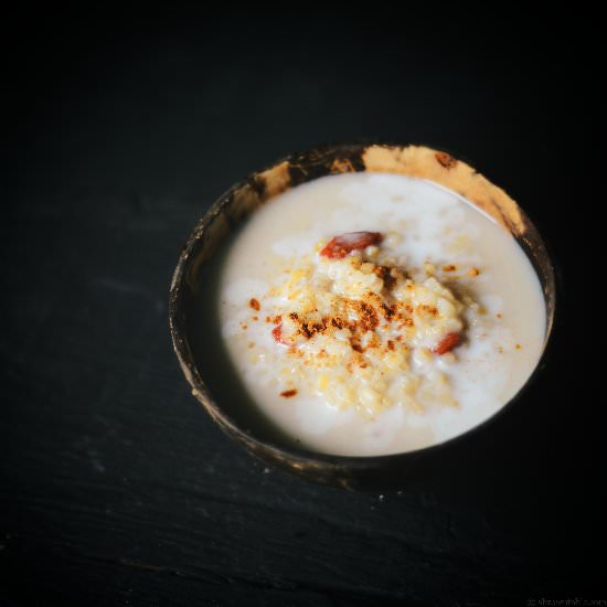 Cracked Wheat Coconut Milk Porridge