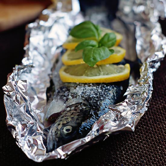 Trout with Homemade Pesto