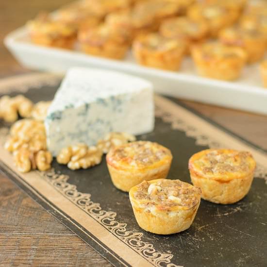 Blue Cheese Walnut Tarts