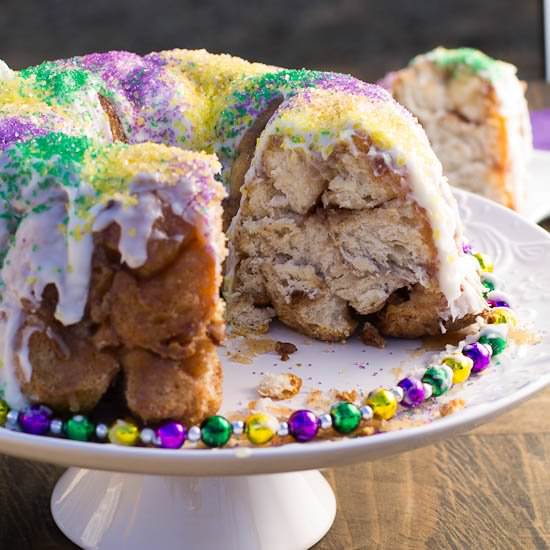 Mardi Gras Monkey Bread