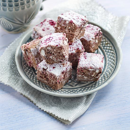 Raspberry Chocolate Marshmallows