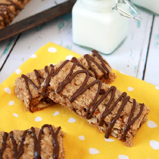 Nutty Chocolate Chip Granola Bars