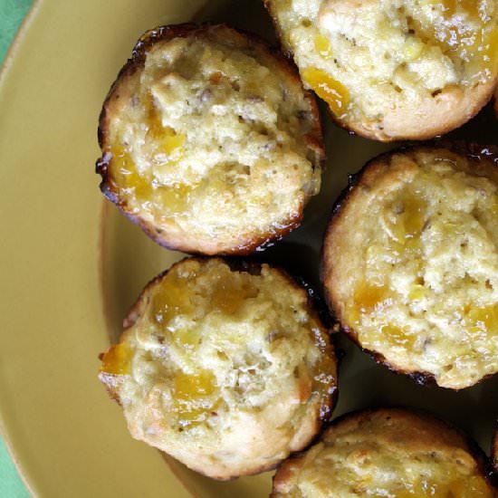 Mango Macadamia Nut Butter Muffins