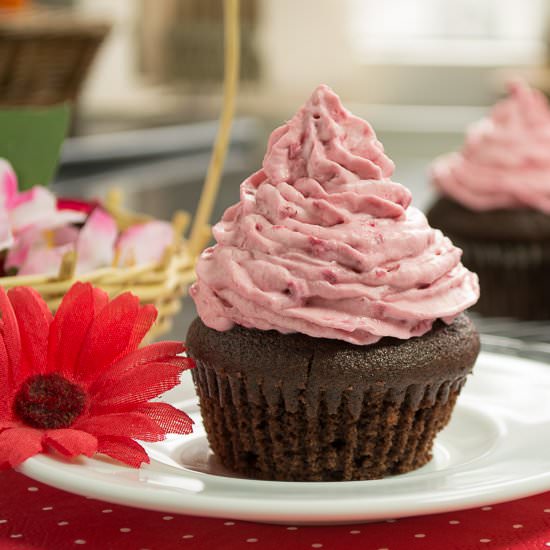 Raspberry Chocolate Muffins