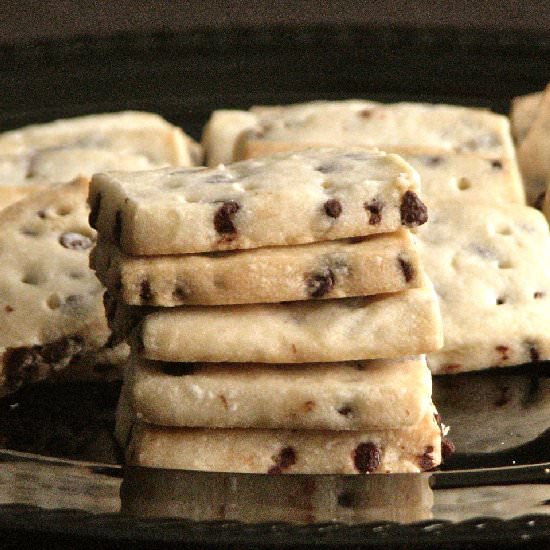 Peppermint Chocolate Shortbread