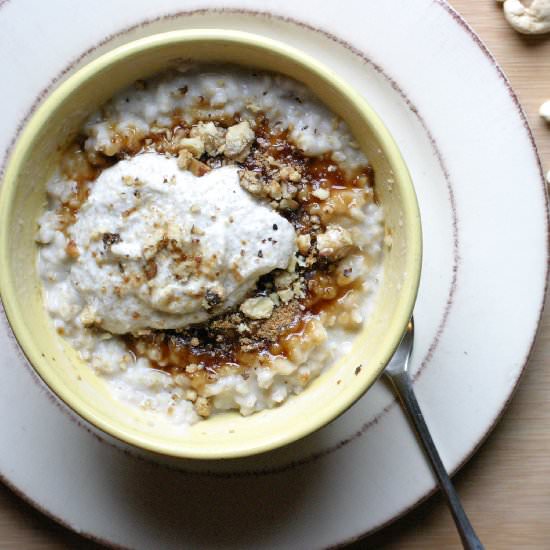 Cardamom Scented Cashew Cream