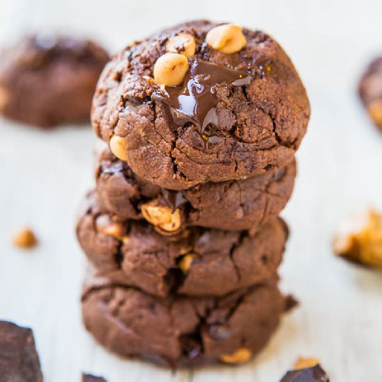 Dark Choc & PB Chip Choc Cookies