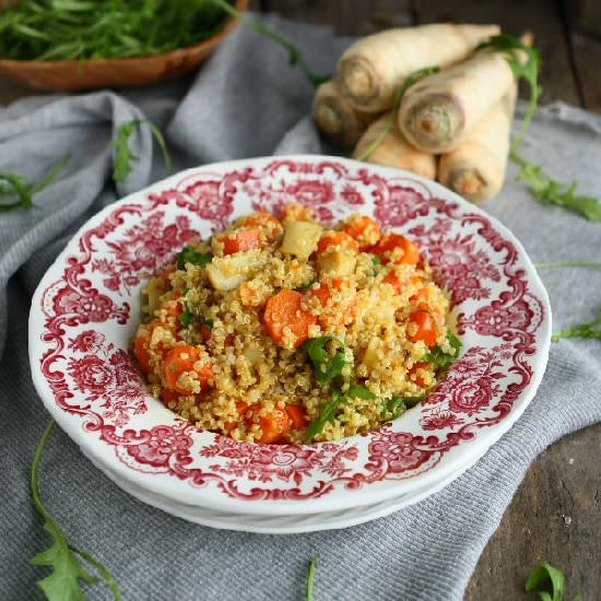 Quinoa with Curry Vinaigrette