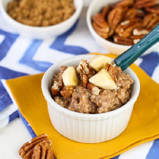 Crock Pot Banana Bread Oatmeal