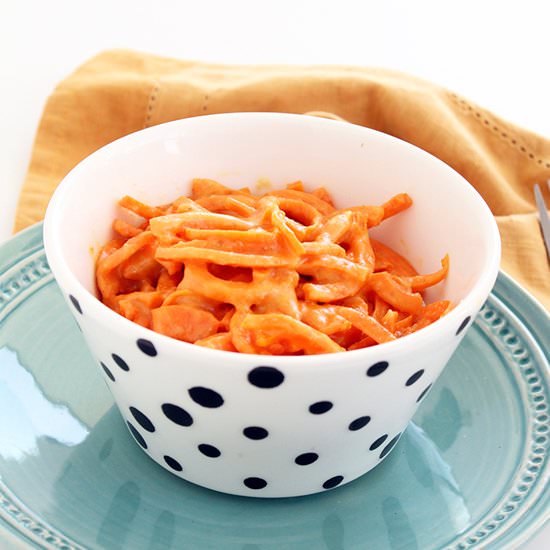 Spiralized Mac and Cheese