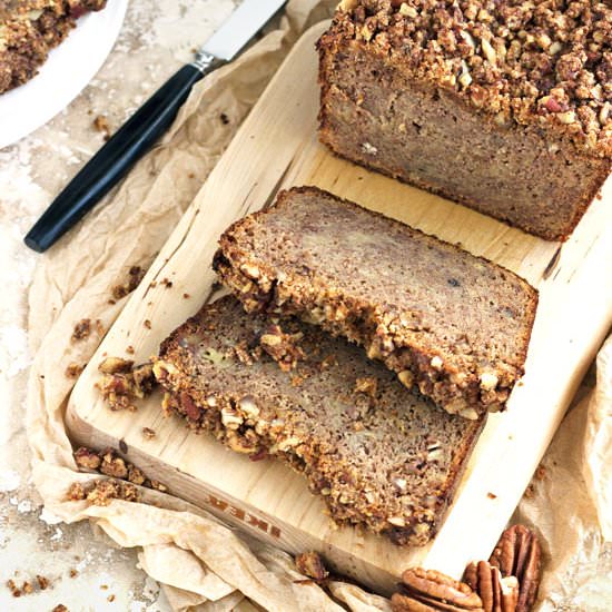 Paleo Honey and Pecan Banana Bread