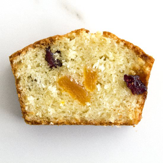 Coconut, apricot and cranberry cake