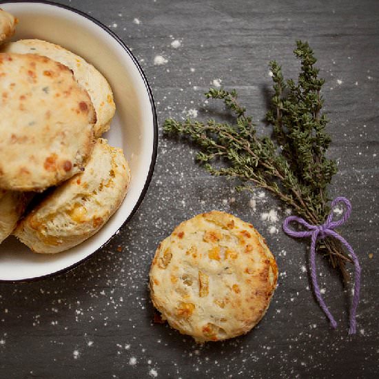 Gouda-Caramelized Onion Biscuits