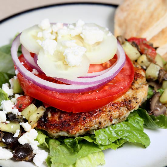 Greek Style Turkey Burgers