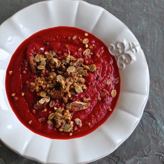 Roasted Root Soup & Savory Granola