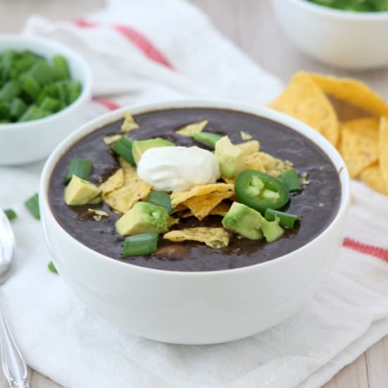Slow Cooker Black Bean Soup