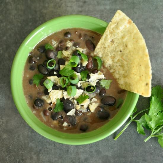 Slow Cooker Black Bean Soup