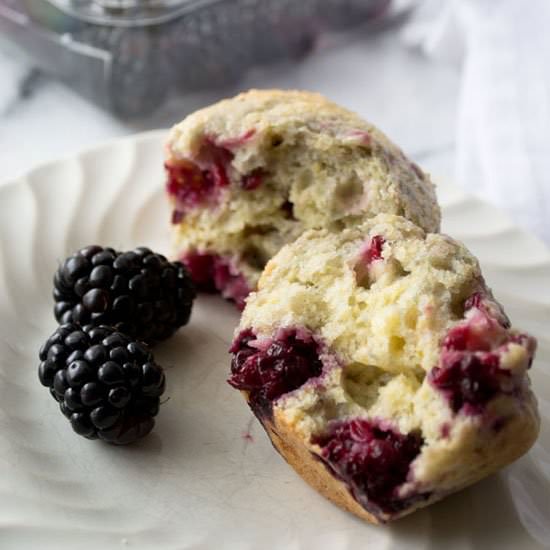 Corn & Blackberry Muffins
