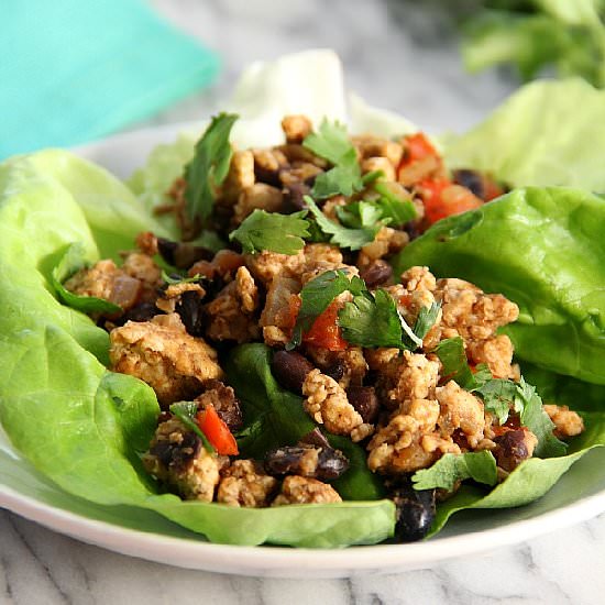 Southwestern Chicken Lettuce Wraps