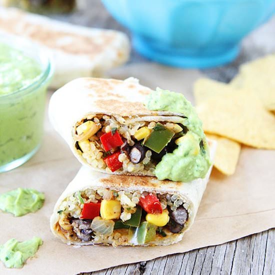 Crispy Black Bean Burritos