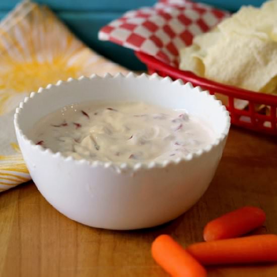 Roasted Red Pepper Yogurt Dip